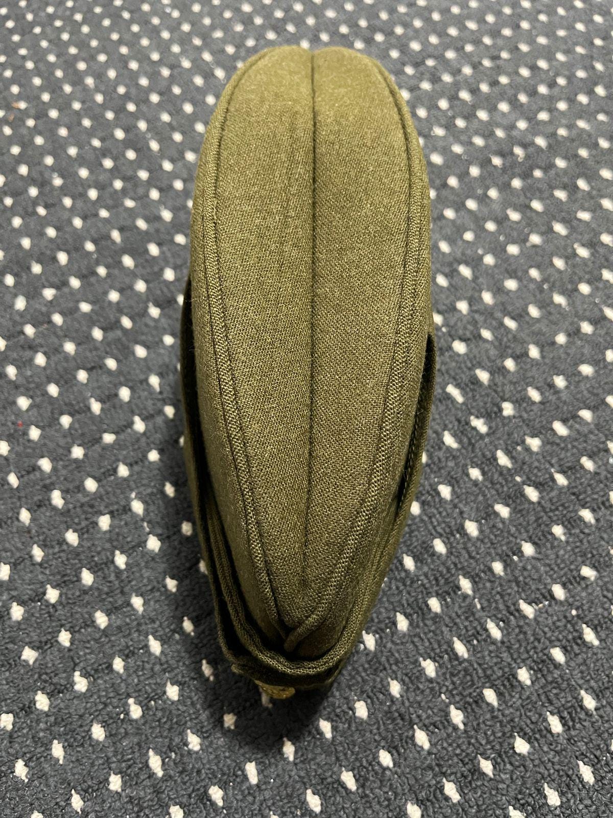 Handmade British Army Side Cap – 1940s Khaki Forage Hat