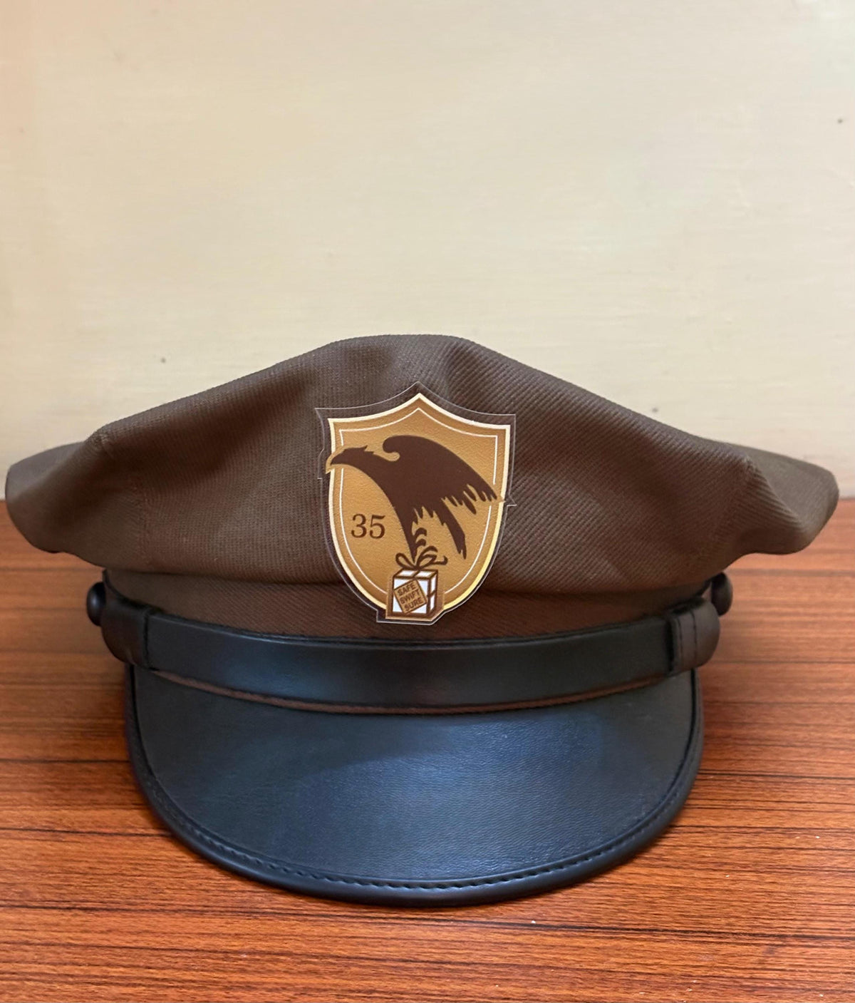 UPS Cap with 1916 Badge – Vintage-Style Uniform Hat | Reproduction by Leslie & Tailors