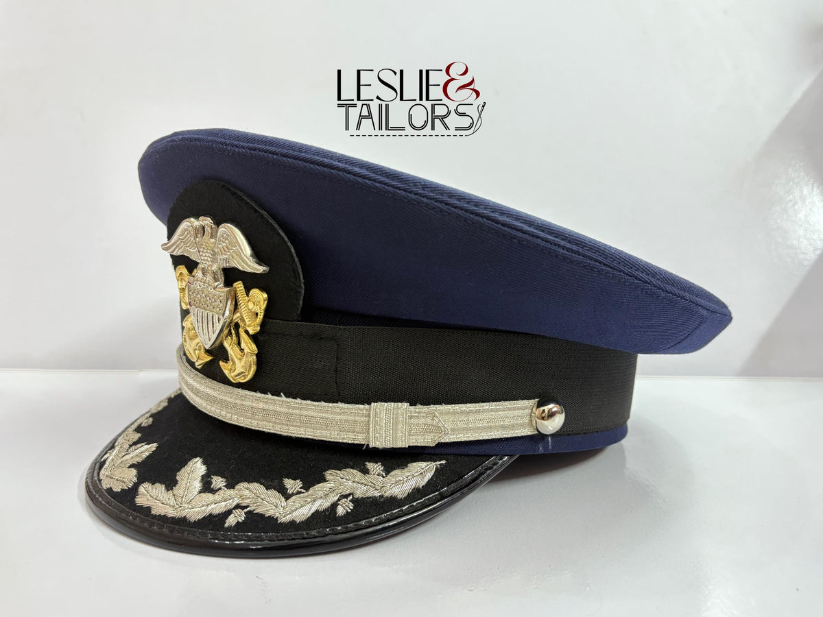 Handmade Navy Senior Officer Hat - U.S. Reproduction, All Sizes