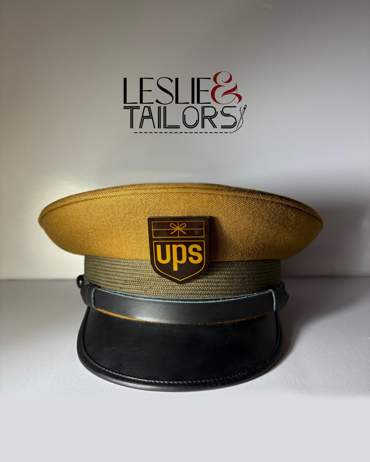 UPS Driver’s Cap Reproduction | Brown Delivery Uniform Hat | All Sizes Available