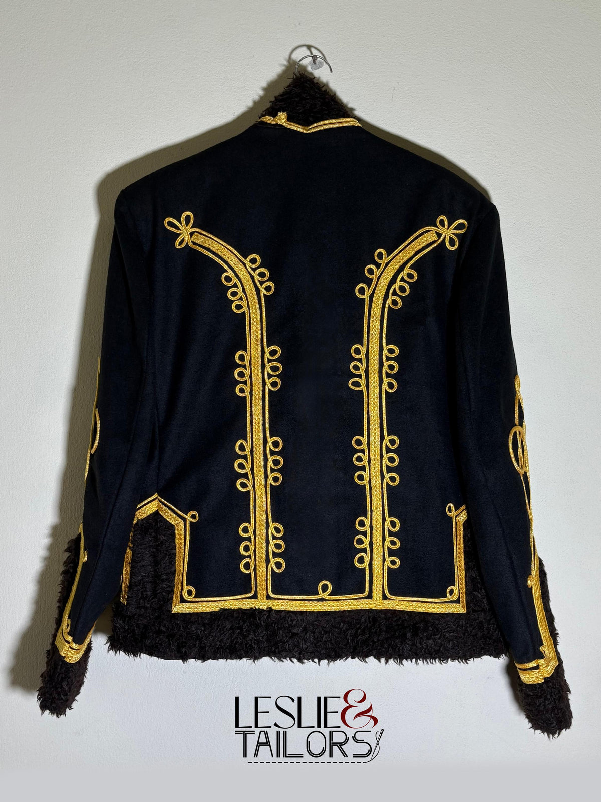 Handmade Golden Hussars Military Pelisse Overcoat | Custom Made in All Sizes