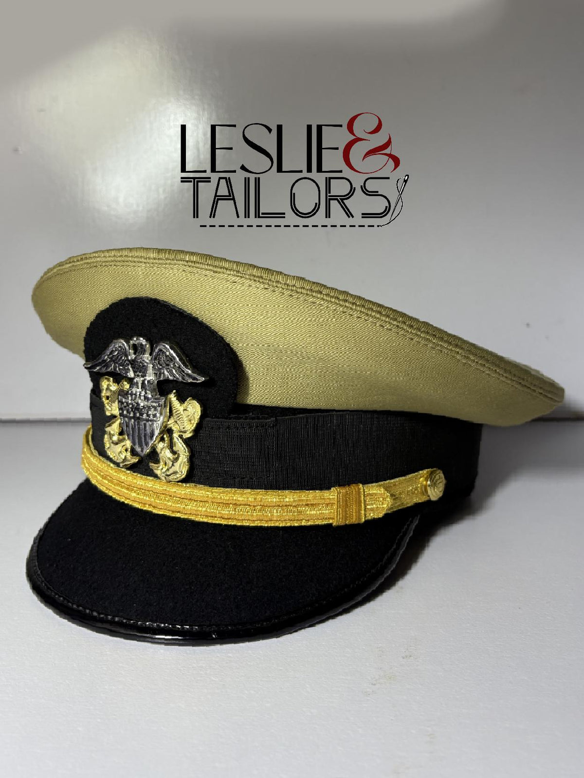 Handmade USA Warrant Cap Kepi Reproduction - All Sizes Available | Handmade by Leslie & Tailors