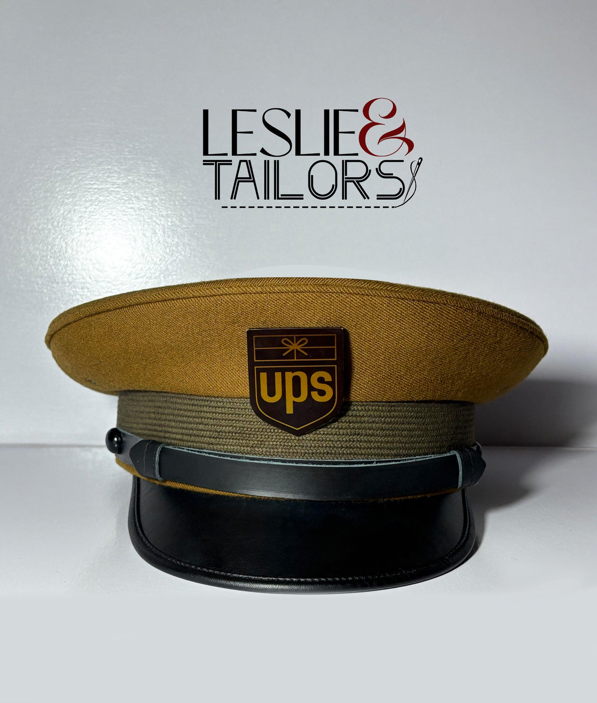 UPS Driver’s Cap Reproduction | Brown Delivery Uniform Hat | All Sizes Available