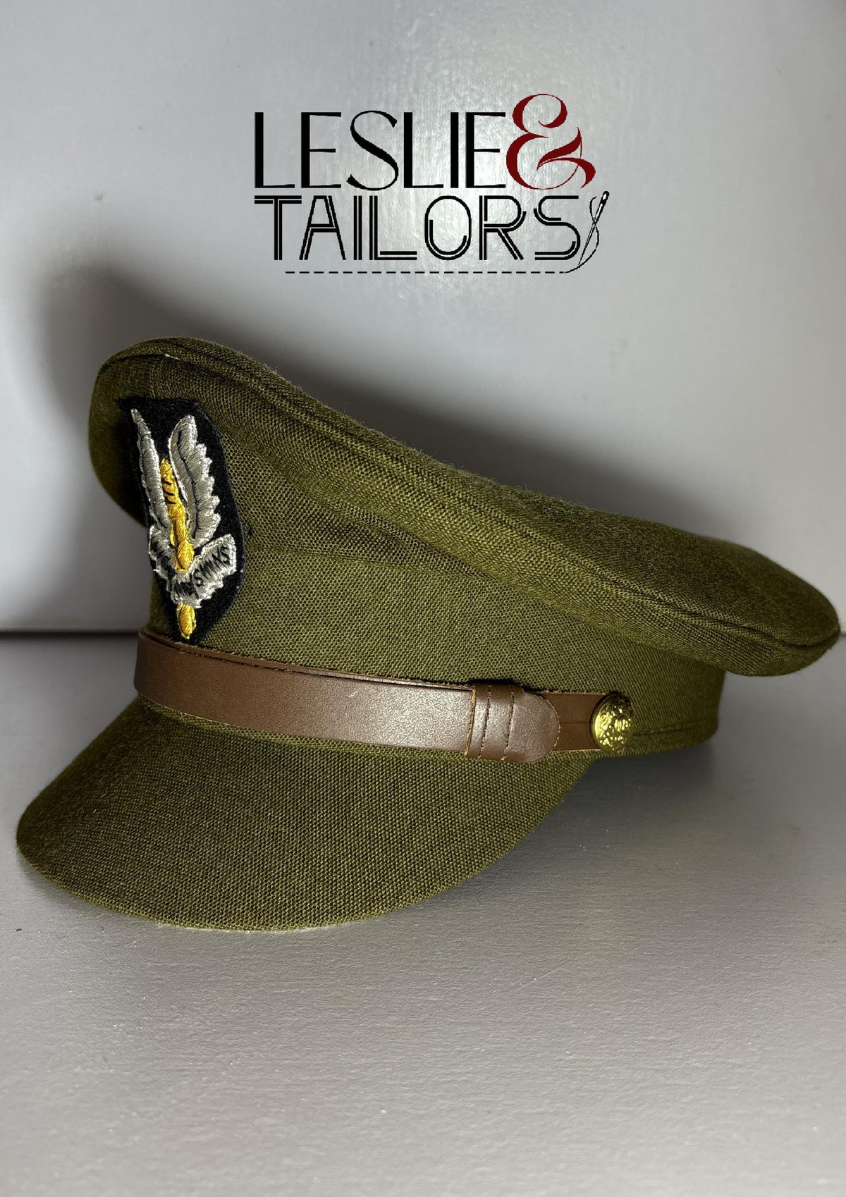 Handmade SAS British Cap Badge Cap | Reproduction by Leslie & Tailors | Available in All Sizes