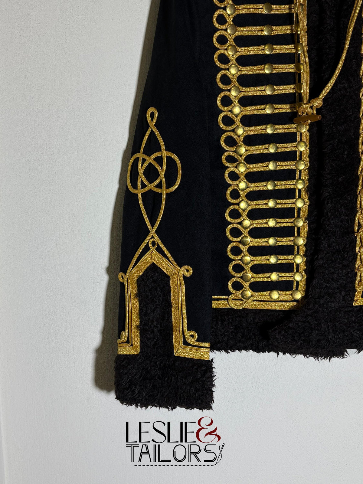 Handmade Golden Hussars Military Pelisse Overcoat | Custom Made in All Sizes