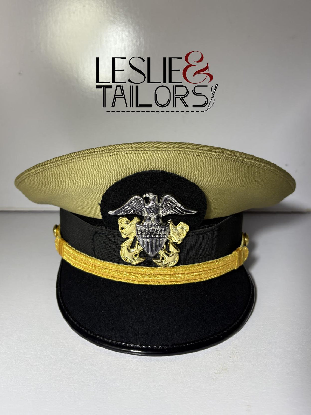 Handmade USA Warrant Cap Kepi Reproduction - All Sizes Available | Handmade by Leslie & Tailors