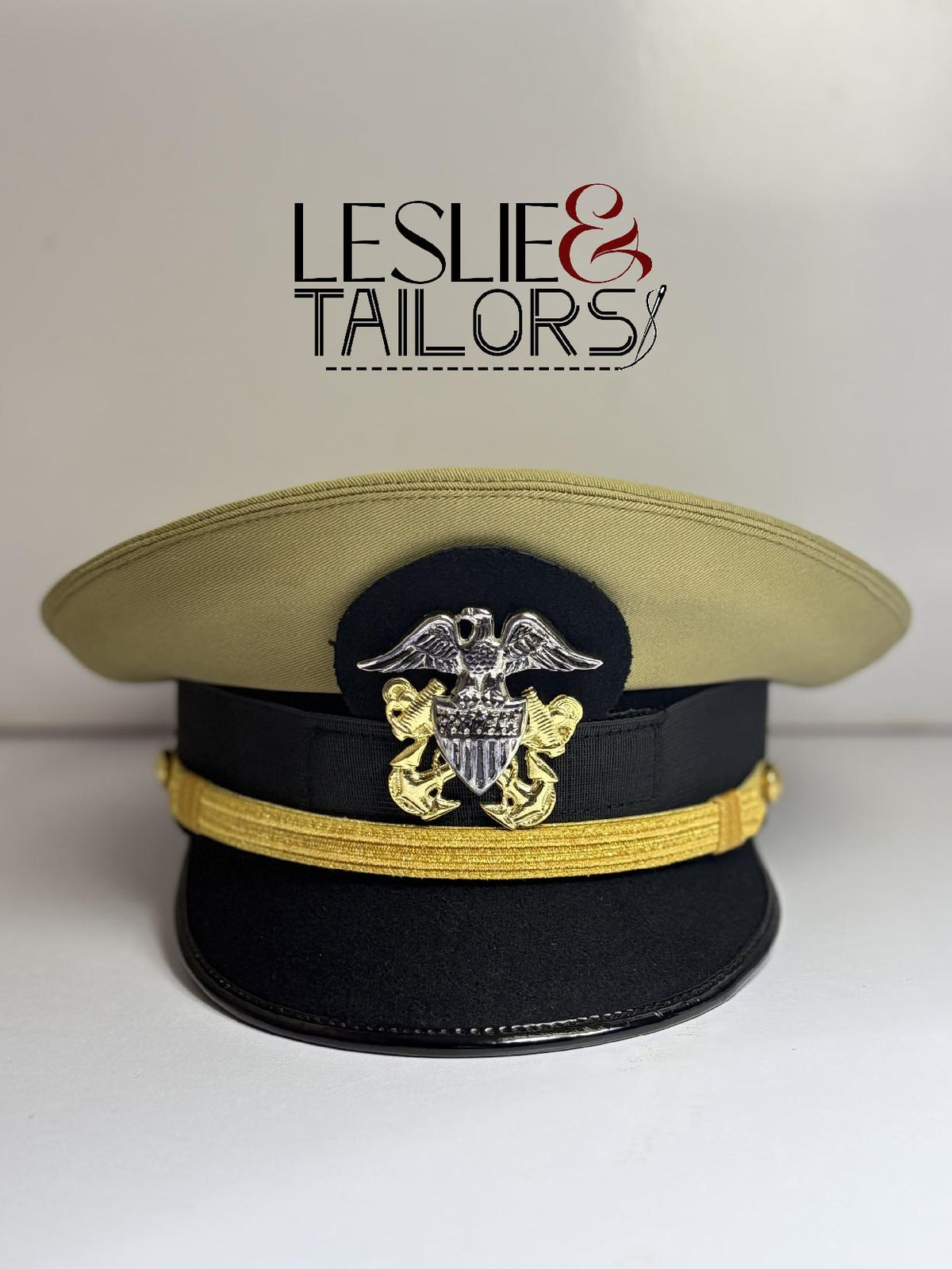 Handmade USA Warrant Cap Kepi Reproduction - All Sizes Available | Handmade by Leslie & Tailors