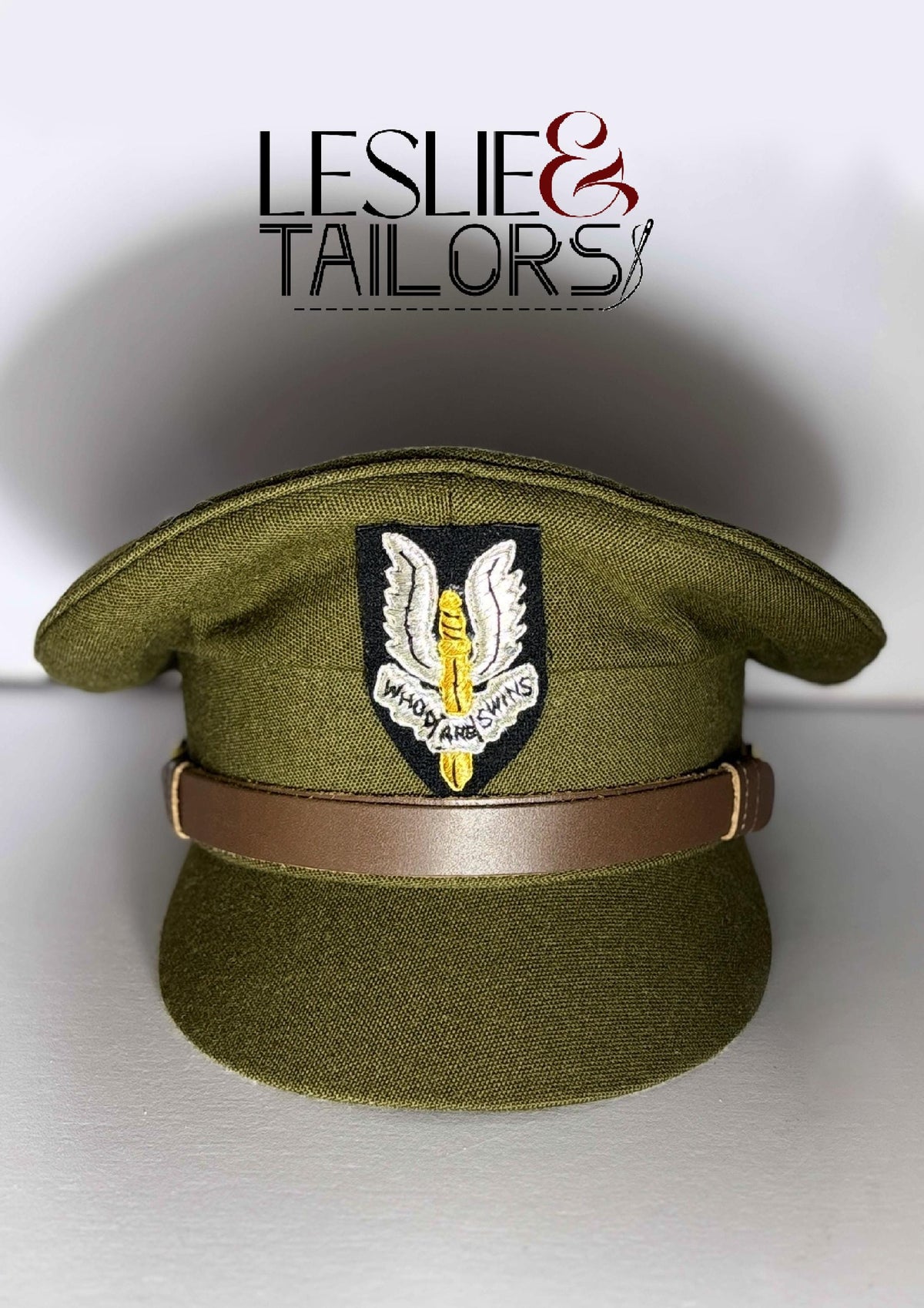 Handmade SAS British Cap Badge Cap | Reproduction by Leslie & Tailors | Available in All Sizes