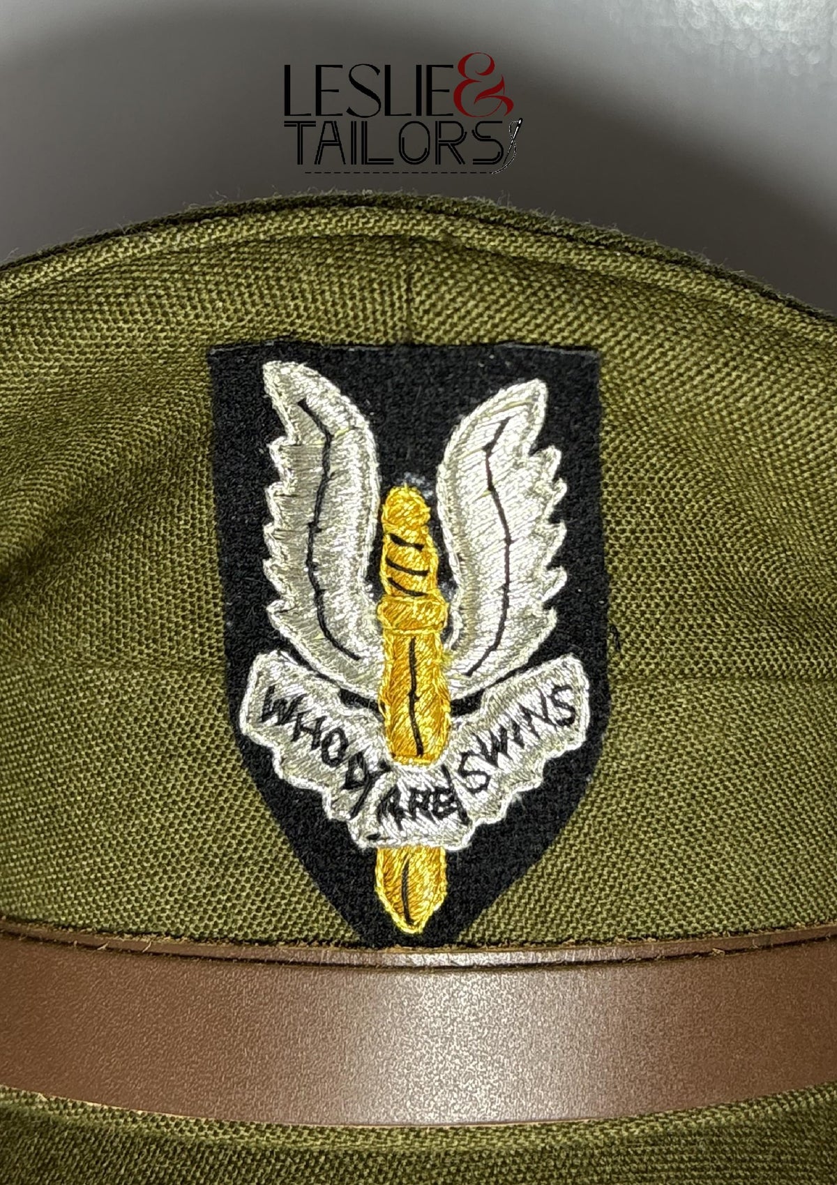 Handmade SAS British Cap Badge Cap | Reproduction by Leslie & Tailors | Available in All Sizes