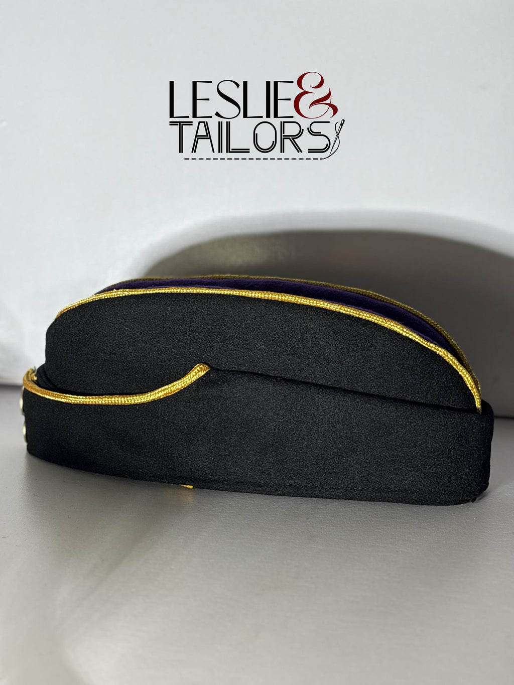 British Army Side Cap -  King's Crown Reproduction | Handmade by Leslie & Tailors