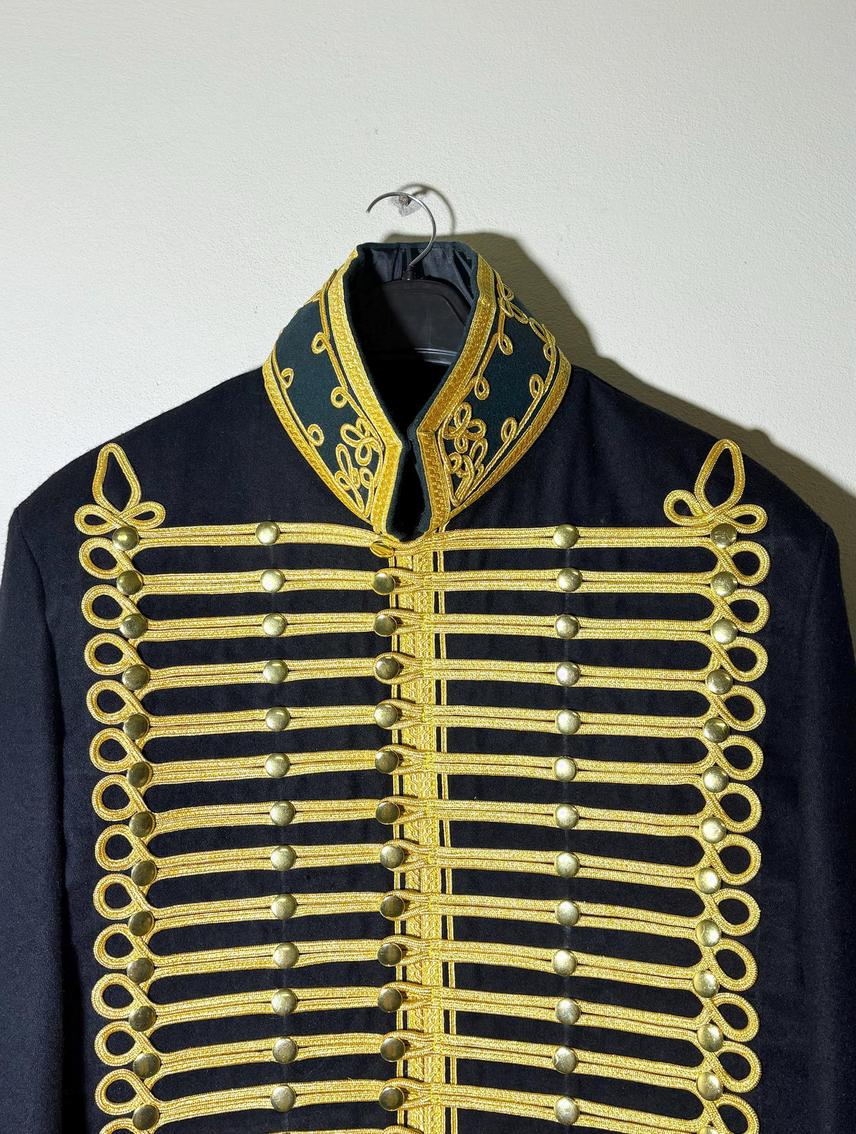 Handmade Green and Black Hussars Military Pelisse Overcoat | Custom Made in All Sizes