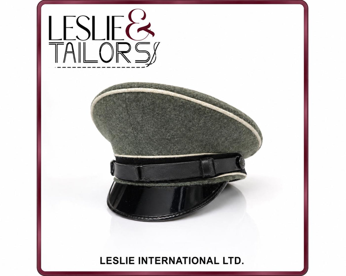 German Army Officer Cap Reproduction | Handmade High Quality Reproduction | All Sizes Available