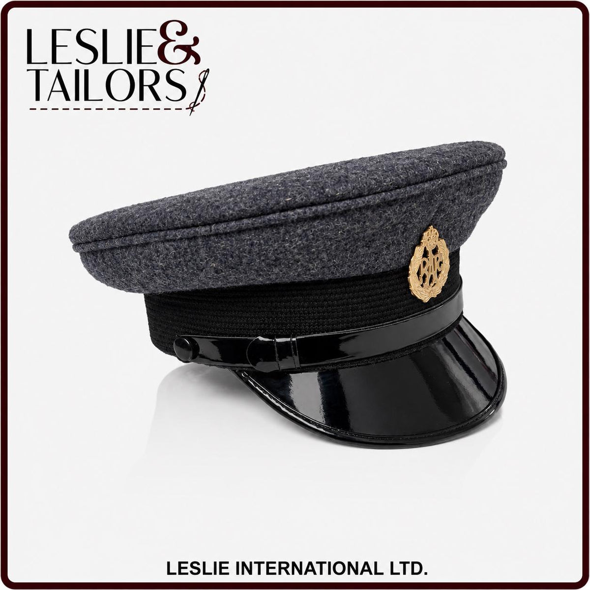 Raf/Rcaf/Rnzaf/Rsaaf Officers Peak Cap – High-Quality Reproduction by Leslie & Tailors