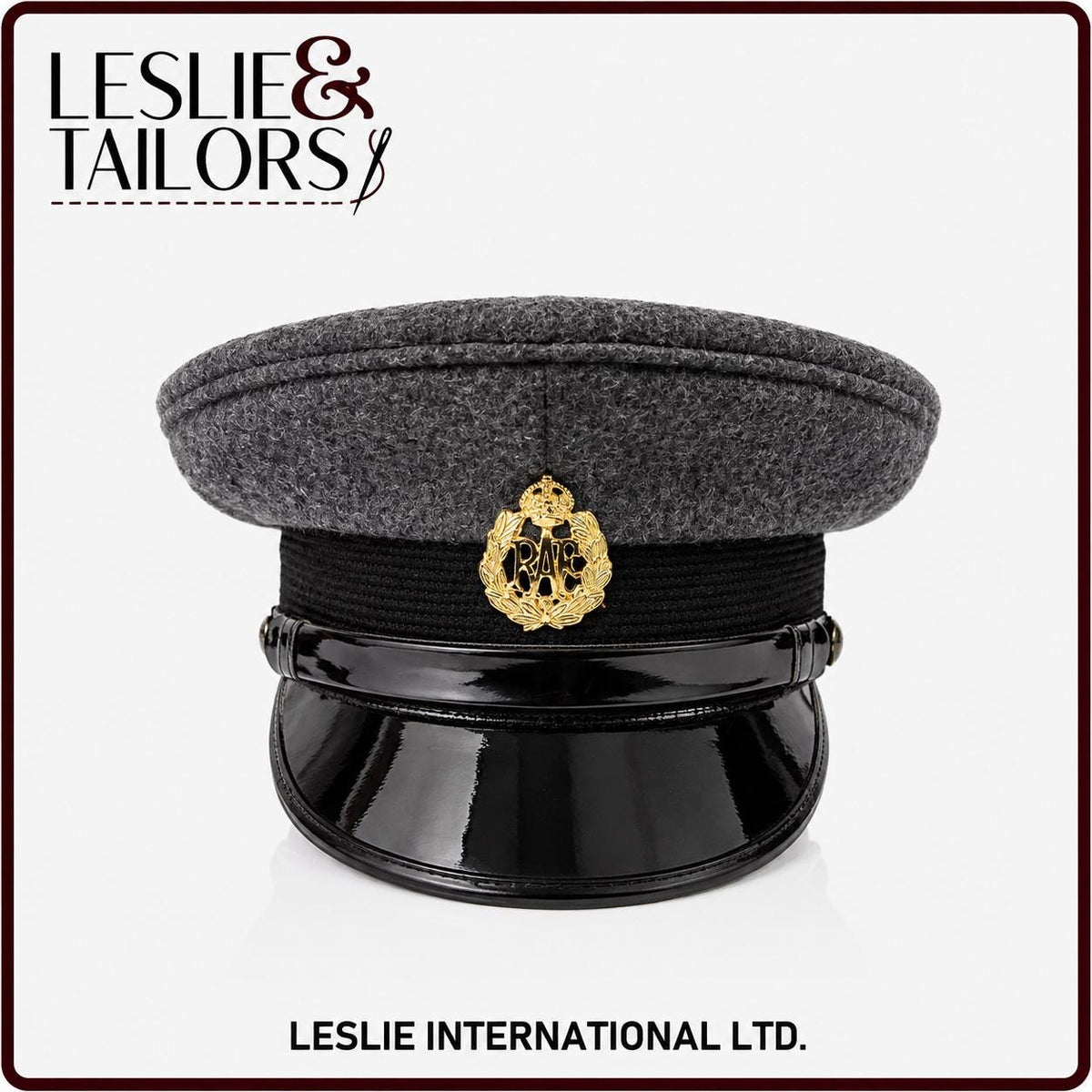 Raf/Rcaf/Rnzaf/Rsaaf Officers Peak Cap – High-Quality Reproduction by Leslie & Tailors