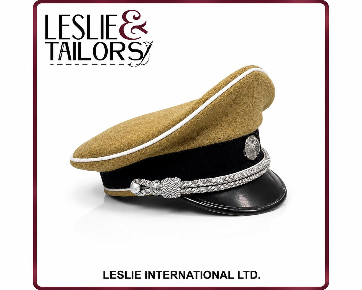 German Desert Officer Cap Reproduction | Handmade High Quality Reproduction | All Sizes Available