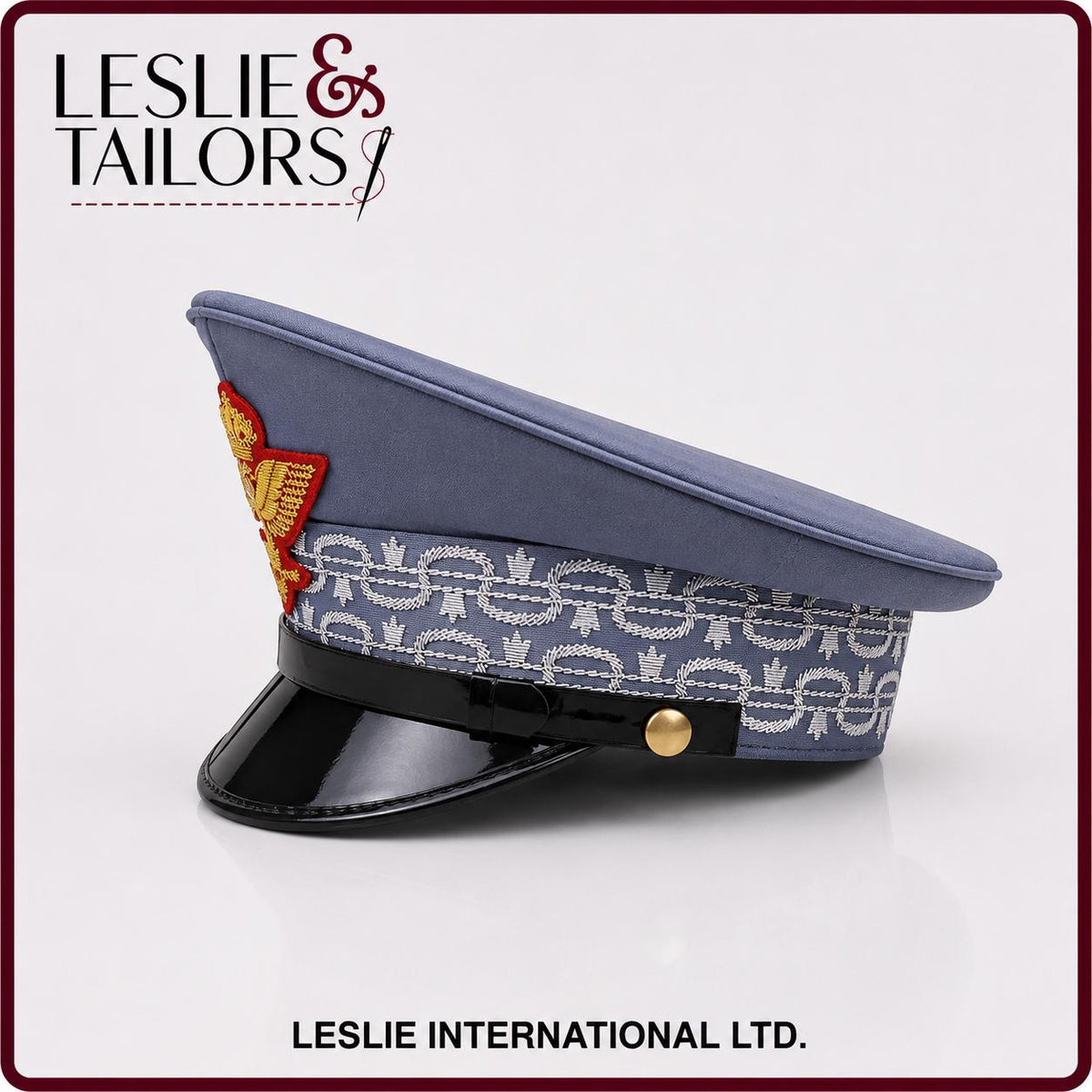 Italian Military Style Visor Cap – Royal Italian Army General – High-Quality Reproduction by Leslie & Tailors